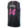 NBA Mænd Trøje Miami Heat Tyler Herro 2025-26 Nike City Edition Sort Swingman